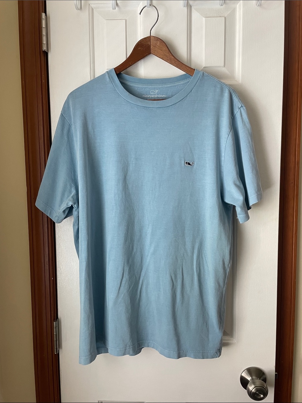 Vineyard Vines Classic Whale T-Shirt in Light Blue